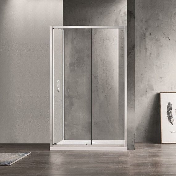 Душевое ограждение Azario Milton 120х80 см AZ-ND1131 R 1200, хром/прозрачное фото 2