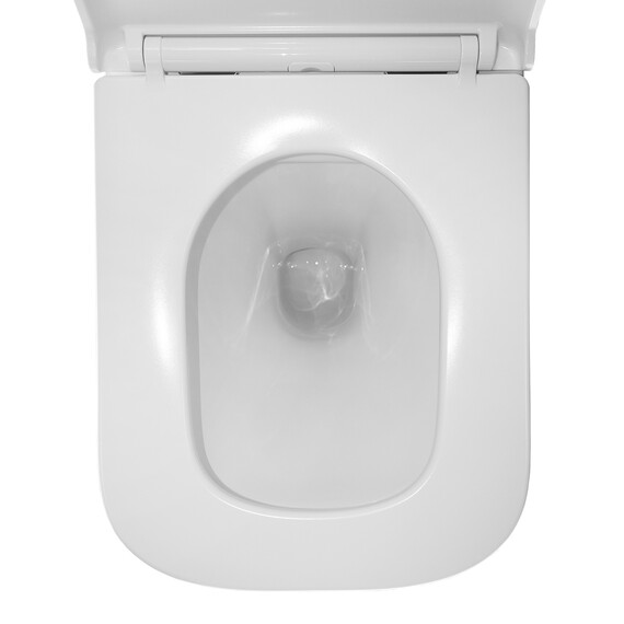 Унитаз подвесной безободковый Azario Teramo 0052 с крышкой микролифт, Цвет производителя: белый фото 9