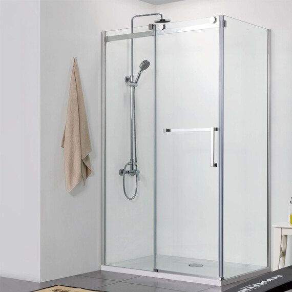 Душевое ограждение Azario Vancouver AZ-NKF1131 L 120х90 см (стекло 8 мм) алюминий/прозрачное фото 2