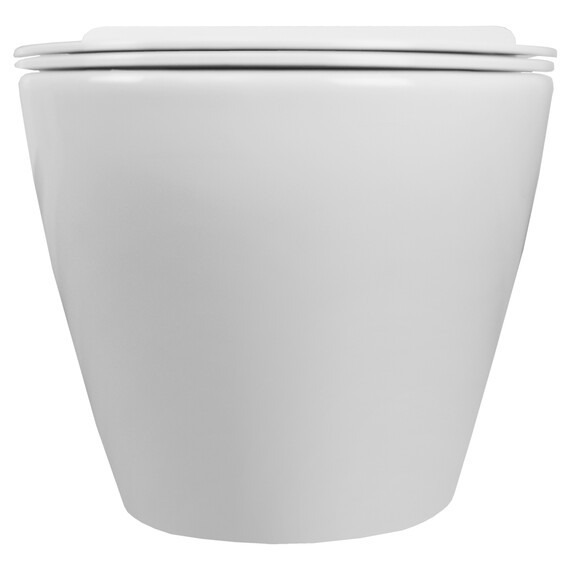 Унитаз подвесной безободковый Azario Grado AZ-0046-N с тонкой крышкой микролифт, Цвет производителя: белый фото 17