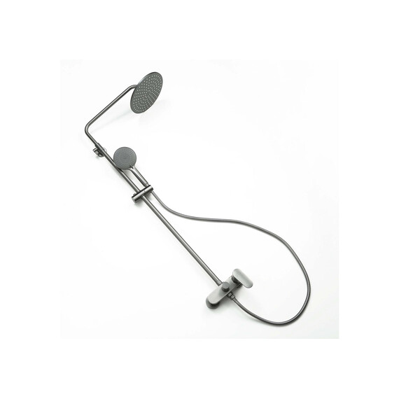 Душевая стойка Aquatek Ника AQ2860BGM, оружейная сталь фото 9