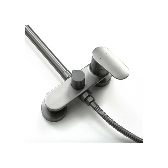Душевая стойка Aquatek Ника AQ2860BGM, оружейная сталь фото 7
