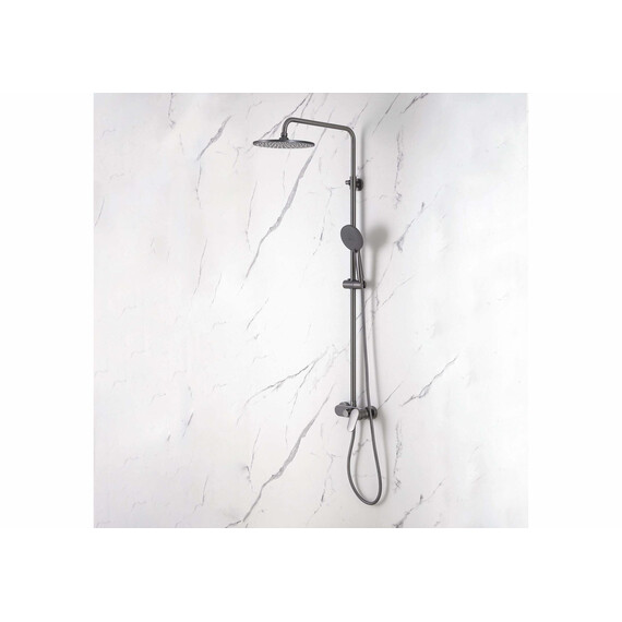 Душевая стойка Aquatek Ника AQ2860BGM, оружейная сталь фото 2