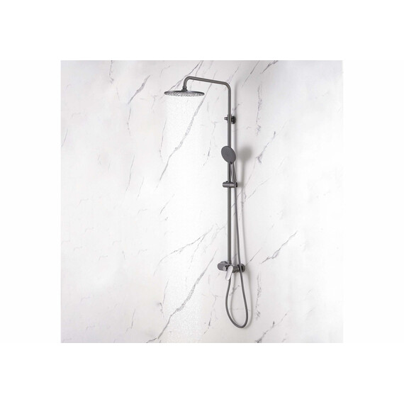 Душевая стойка Aquatek Ника AQ2860BGM, оружейная сталь фото 3