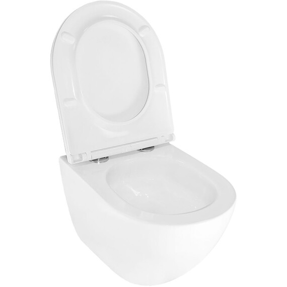 Инсталляция с подвесным унитазом комплект: Grohe Rapid SL 38772001 с подвесным безободковым унитазом Azario Trevi AZ-0093UQ3 TORNADO сиденье микролифт, крепление, кнопка смыва хром фото 13