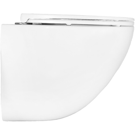 Инсталляция с подвесным унитазом комплект: Grohe Rapid SL 38772001 с подвесным безободковым унитазом Azario Trevi AZ-0093UQ3 TORNADO сиденье микролифт, крепление, кнопка смыва хром фото 5