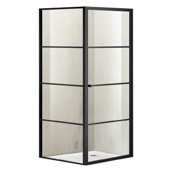 Душевое ограждение Azario Richmond 90х90 см AZNAG1221900, черный/прозрачное фото 2