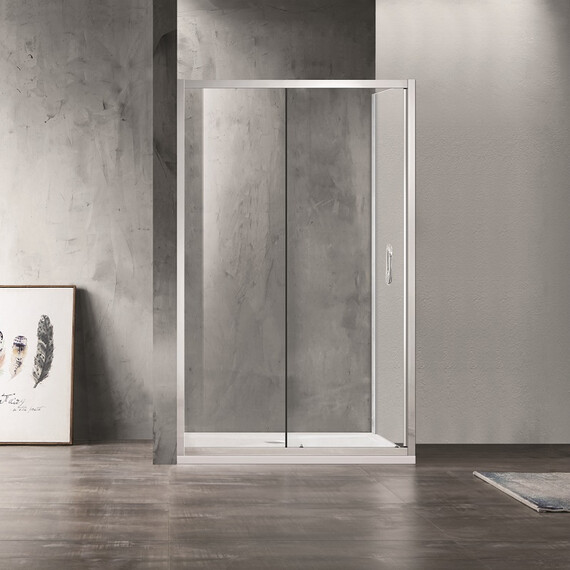 Душевое ограждение Azario Milton 120х80 см AZ-ND1131 L 1200, хром/прозрачное фото 2