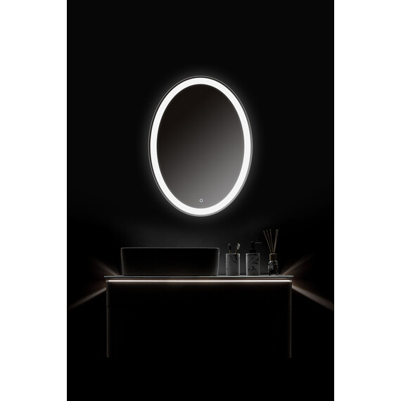 Зеркало Azario Италия Led 57 см (с подсветкой и сенсорным выключателем) фото 5