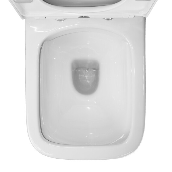 Унитаз-компакт безободковый Azario Alba AZ-8323 с крышкой дюропласт фото 10