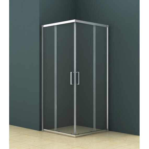 Душевое ограждение AZARIO AZ-131 S 90х90 см, хром/прозрачное фото 2
