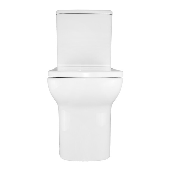 Унитаз-компакт безободковый Azario Alba AZ-8323 с крышкой дюропласт фото 12