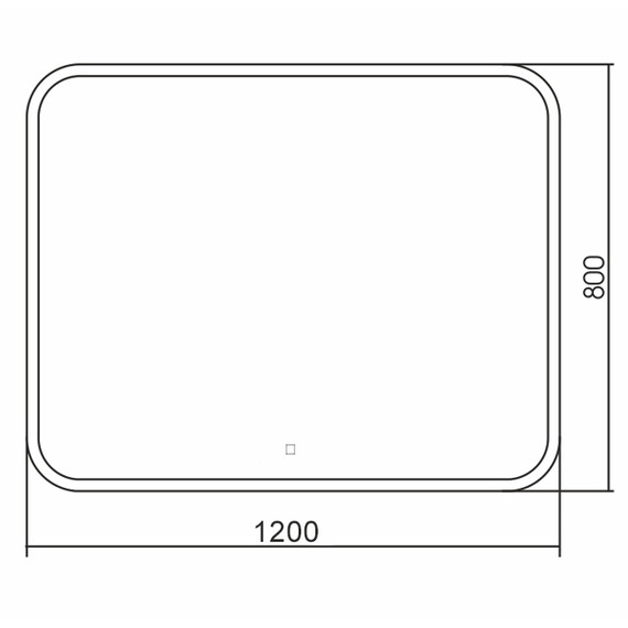 Зеркало Azario Стив Led 120 см (с подсветкой, двойным подогревом и сенсорным выключателем) фото 4