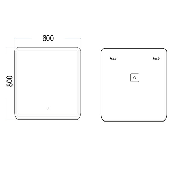 Зеркало-шкаф Azario Adriana 1Л Led 60 см фото 3