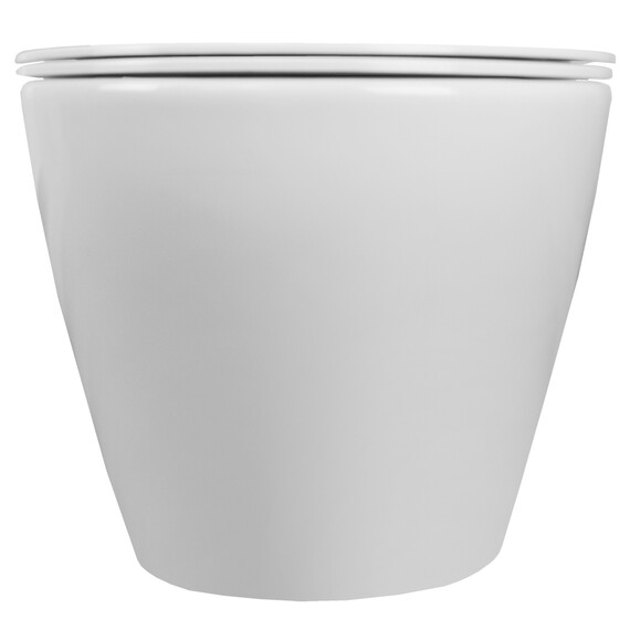 Унитаз подвесной безободковый Azario Grado AZ-0046-N с тонкой крышкой микролифт, Цвет производителя: белый фото 16