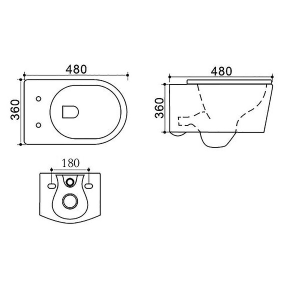 Унитаз подвесной безободковый Azario Nova AZ-2217 с крышкой микролифт фото 16
