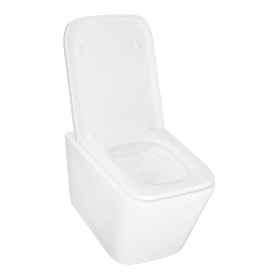 Унитаз подвесной безободковый Azario Nova AZ-2216 с крышкой микролифт фото 3