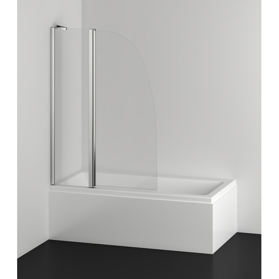 Шторка для ванны Azario AZ-142 100х140 см, хром/прозрачное фото 3