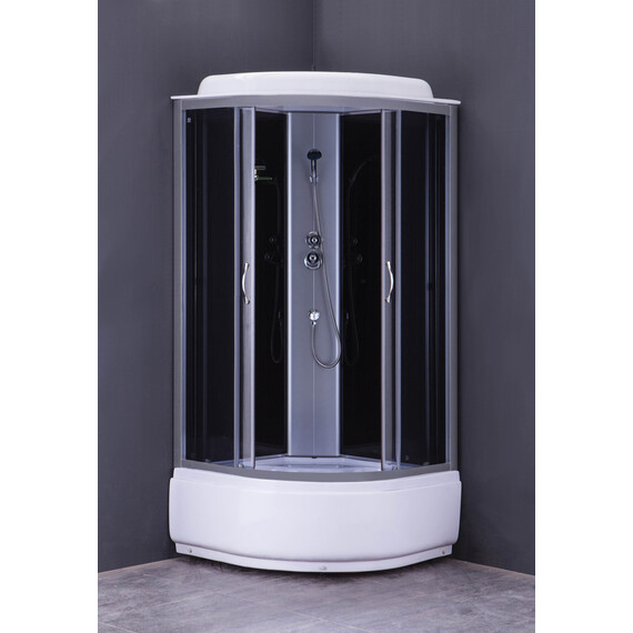 Душевая кабина Loranto CS-6680G 80х80 см, хром/тонированное фото 2