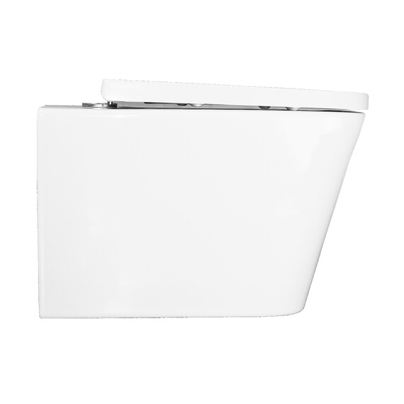 Унитаз подвесной безободковый Azario Nova AZ-2216 с крышкой микролифт фото 11