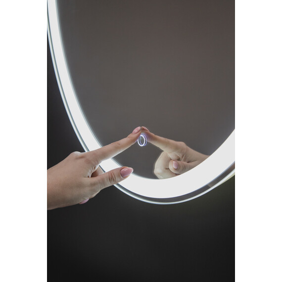 Зеркало Azario Италия Led 57 см (с подсветкой и сенсорным выключателем) фото 7