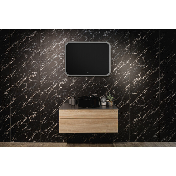 Зеркало Azario Стив Led 91 см (с подсветкой и сенсорным выключателем) фото 2