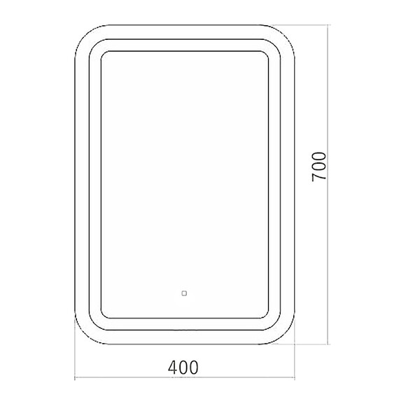 Зеркало Azario Мальта Led 40 см фото 6
