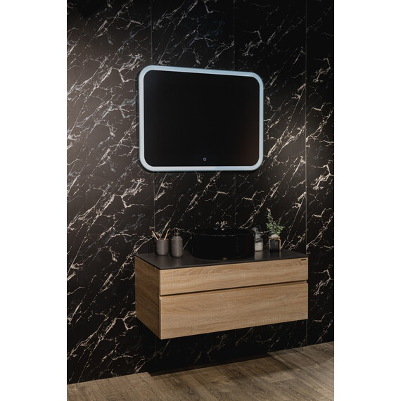 Зеркало Azario Стив Led 91 см (с подсветкой и сенсорным выключателем) фото 4