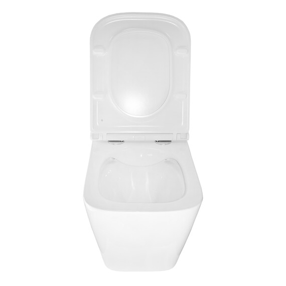 Унитаз подвесной безободковый Azario Teramo 0052 с крышкой микролифт, Цвет производителя: белый фото 5