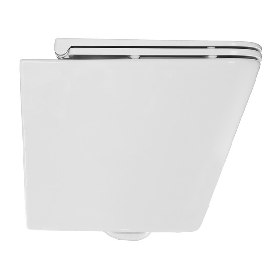 Унитаз подвесной безободковый Azario Teramo 0052 с крышкой микролифт, Цвет производителя: белый фото 12