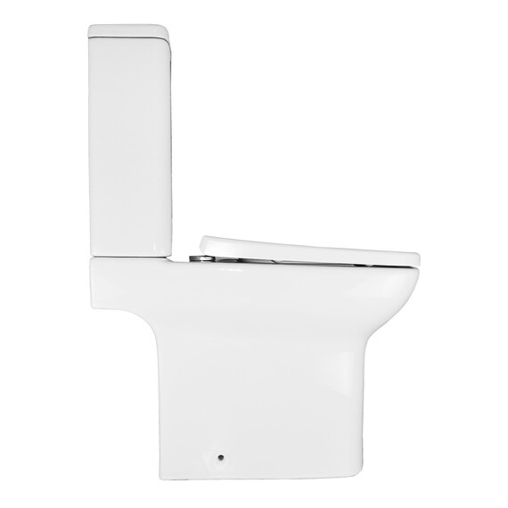 Унитаз-компакт безободковый Azario Alba AZ-8323 с крышкой дюропласт фото 13