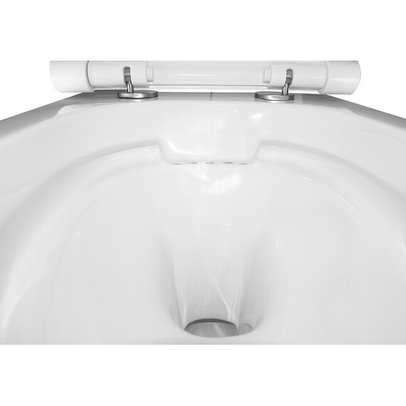 Унитаз подвесной безободковый Azario Nova AZ-2217 с крышкой микролифт фото 7