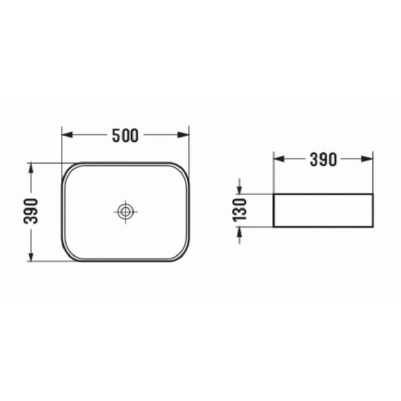 Раковина-чаша Azario 50 см AZ-78109MDH, тёмно-серый матовый фото 3