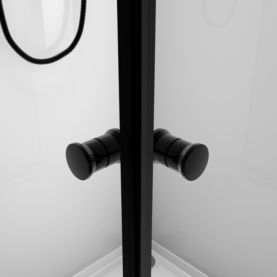 Душевая кабина Loranto Neo 90х90 см CS-21801, чёрный/прозрачное фото 5