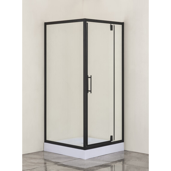 Душевое ограждение Loranto 90x90 см CS-604A 90, черный/прозрачное фото 2