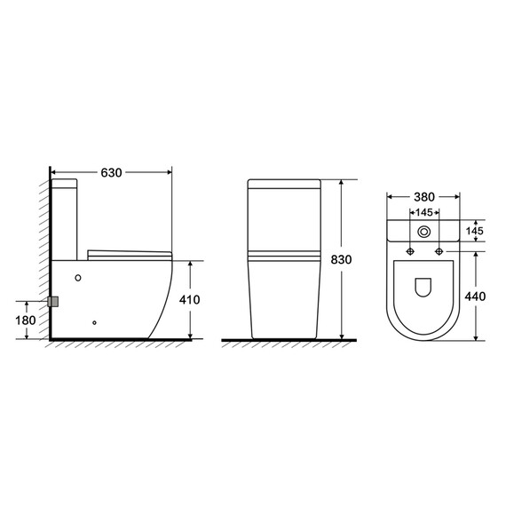 Унитаз-компакт безободковый Azario Corsa AZ-2062S с крышкой микролифт фото 16