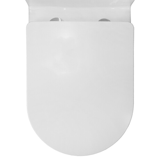 Унитаз-моноблок безободковый Azario Morano AZ-1001 с крышкой микролифт, Цвет производителя: белый фото 7