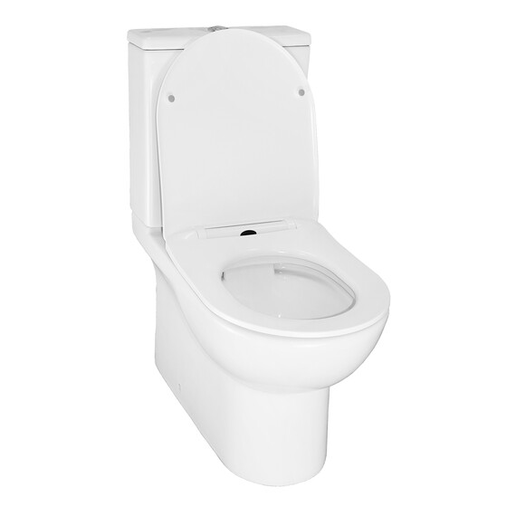 Унитаз-компакт безободковый Azario Ambra AZ-848 с крышкой микролифт фото 3