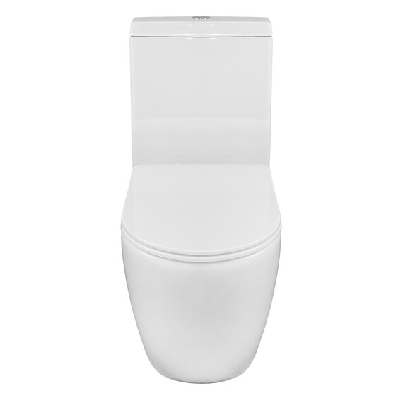 Унитаз-компакт безободковый Azario Renda AZ-8693 с крышкой микролифт фото 6