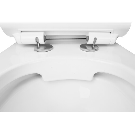 Унитаз-компакт безободковый Azario Corsa AZ-2062S с крышкой микролифт фото 6