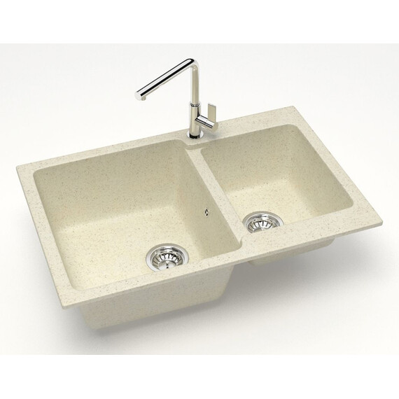 Кухонная мойка Azario Grand CS00079902, бежевый, Цвет производителя: бежевый фото 2