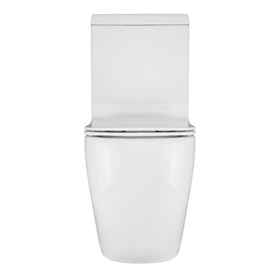 Унитаз-компакт безободковый Azario Renda AZ-8693 с крышкой микролифт фото 12