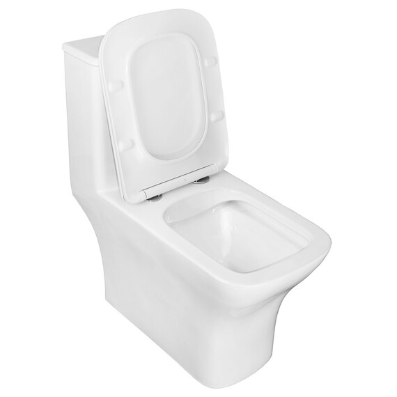 Унитаз-моноблок безободковый Azario Lodi AZ-8617 с крышкой микролифт фото 3