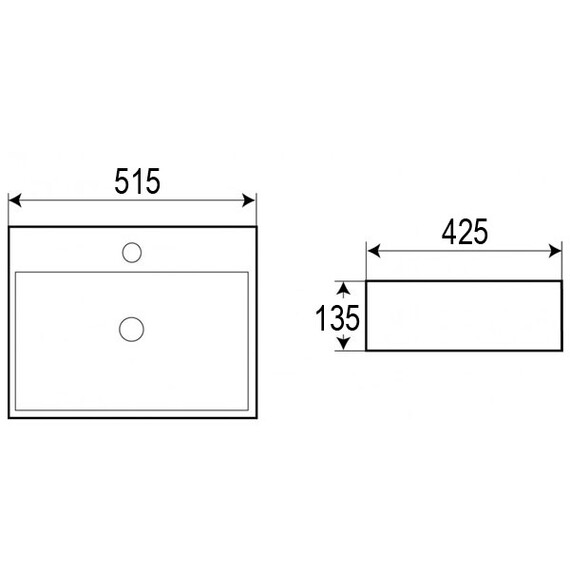 Раковина-чаша Azario 51 см AZ-2173-S SP фото 7