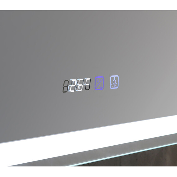 Зеркало-шкаф Azario Фиджи Led 50 см + часы фото 3