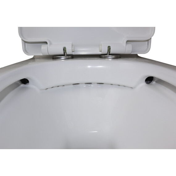 Унитаз-моноблок безободковый Azario Luna AZ-1037 с крышкой микролифт фото 6