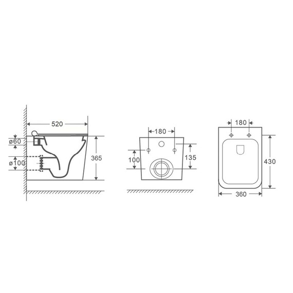 Унитаз подвесной безободковый Azario Boca AZ-2002 с крышкой микролифт, Цвет производителя: белый фото 13