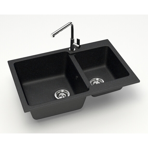 Кухонная мойка Azario Grand CS00079903, чёрный, Цвет производителя: чёрный фото 2
