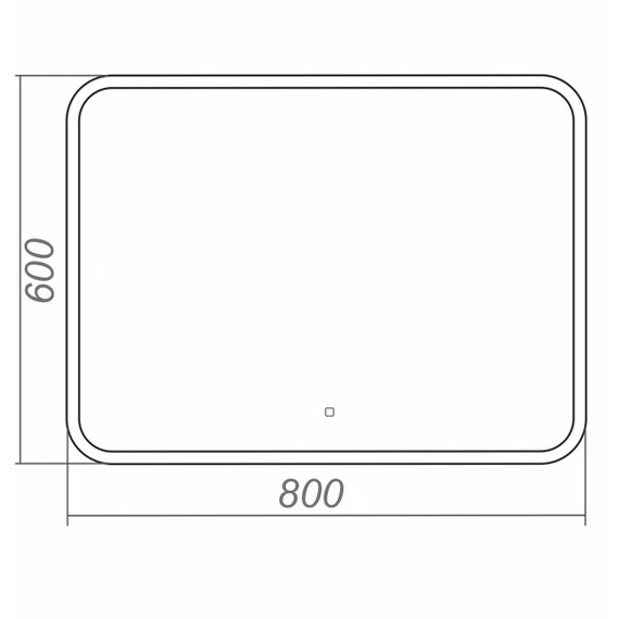 Зеркало Azario Alone Raggio 80 см CS00078965 фото 4