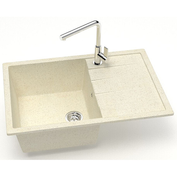 Кухонная мойка Azario Vision CS00078338, бежевый, Цвет производителя: бежевый фото 2